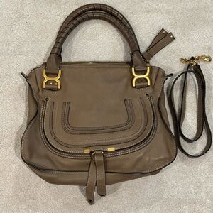 Chloe Marcie Medium Double Carry In Nut